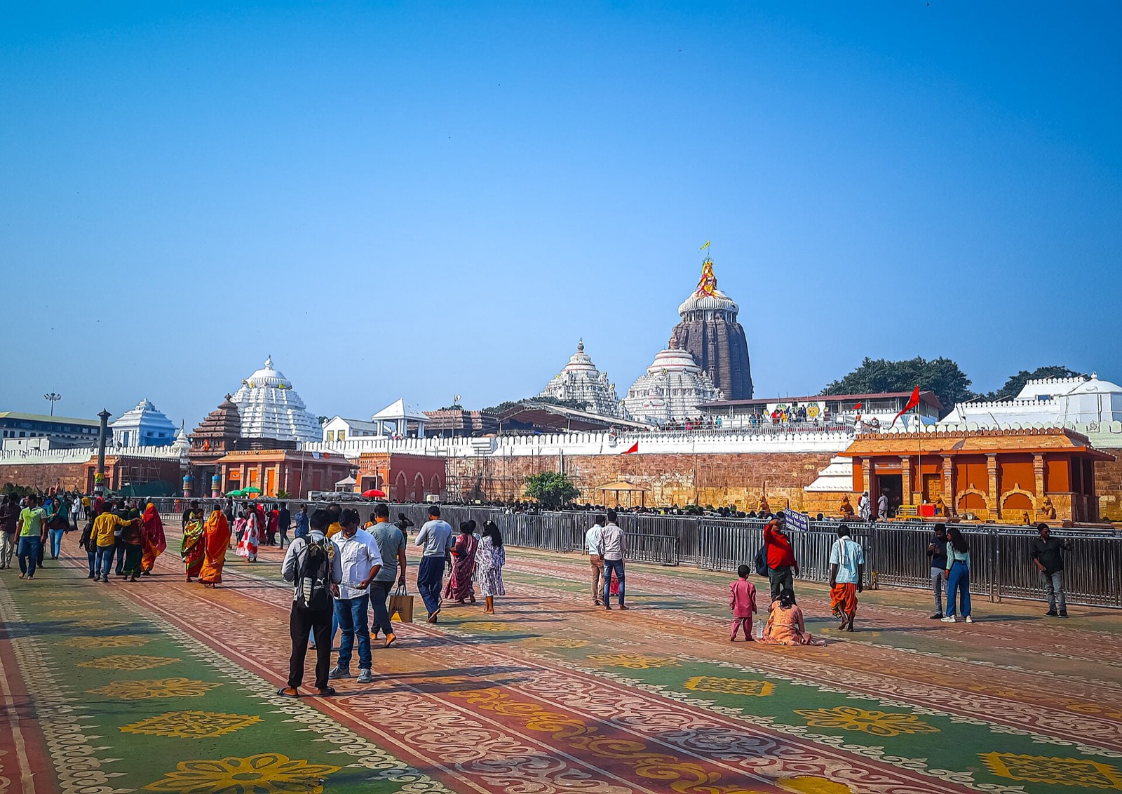 Jagannath Temple in Puri seen from the Grand Road