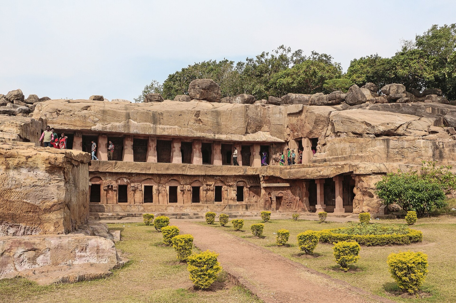 Rani Gumpha, the two-storey rock-cut cave at Udayagiri, Bhubaneswar